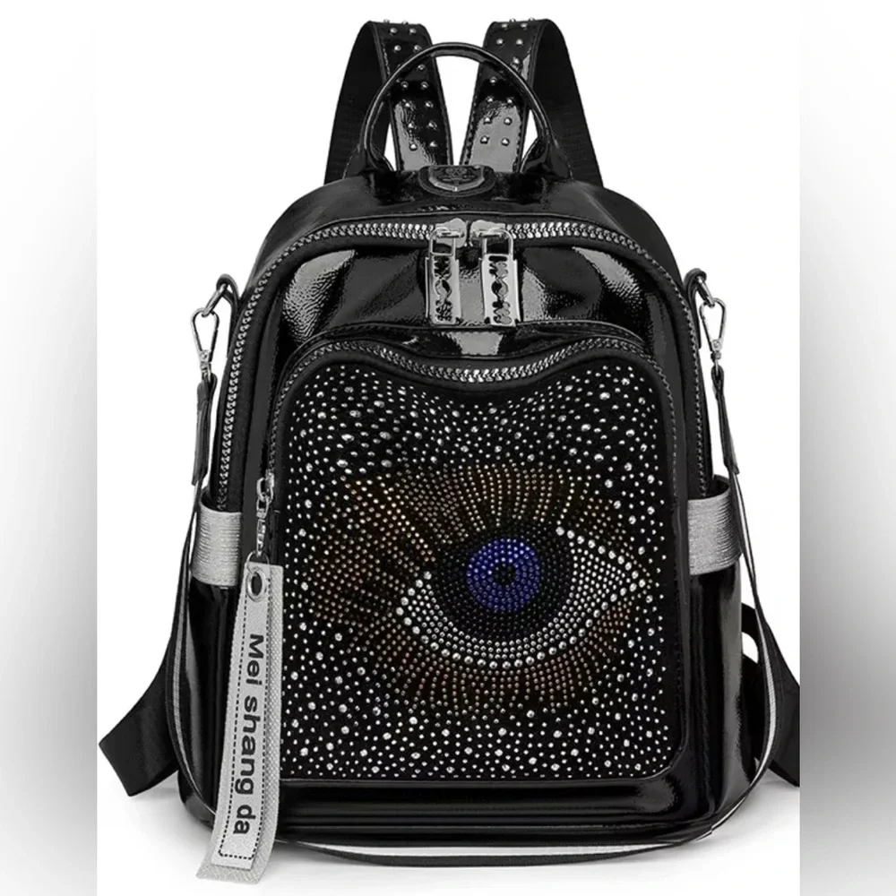 NWT Boutique Mei Shang Da Evil Eye Mini Backpack ✨